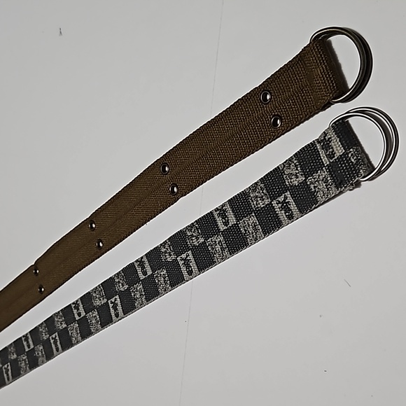 Boy's Adjustable Belts Strong Cloth Tweed Brown & Army Green Size 6/8 #B-40 - Picture 3 of 10